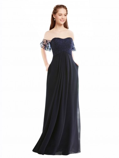 Best Boho Bridesmaid Dress with Beaded Embroidered Bodice and Flutter Cap Sleeves UK
