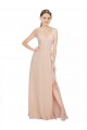 Best Chiffon Bridesmaids Dress with Matching Chiffon Tie Sash UK