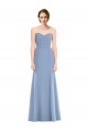 Best Draped Strapless Sweetheart Trumpet Chiffon Bridesmaid Dress UK