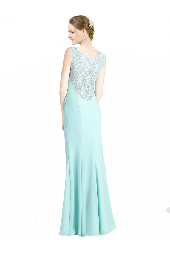 Best Ruched Bodice Sweetheart Chiffon Bridesmaid Dress with Lace Back UK