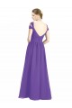 Best Off the Shoulder Cap Sleeves Chiffon Bridesmaid Dress with Pleats UK