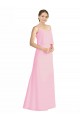 Best Spaghetti Straps A-Line Chiffon Bridesmaid Dress Low Back UK