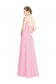 Best Spaghetti Straps A-Line Chiffon Bridesmaid Dress Low Back UK