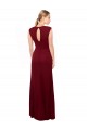 Best Cap Sleeves Chiffon Bridesmaid Dress / Prom Dress with Pleated V-Neck Bodice UK