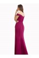 Best Off the Shoulder Chiffon Bridesmaid Dress with Lace Appliques and Front Slit UK