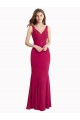 Best V-Neck Mermaid Chiffon Bridesmaid Dress / Prom Dress with V-Back and Belt UK