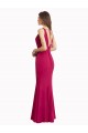 Best V-Neck Mermaid Chiffon Bridesmaid Dress / Prom Dress with V-Back and Belt UK