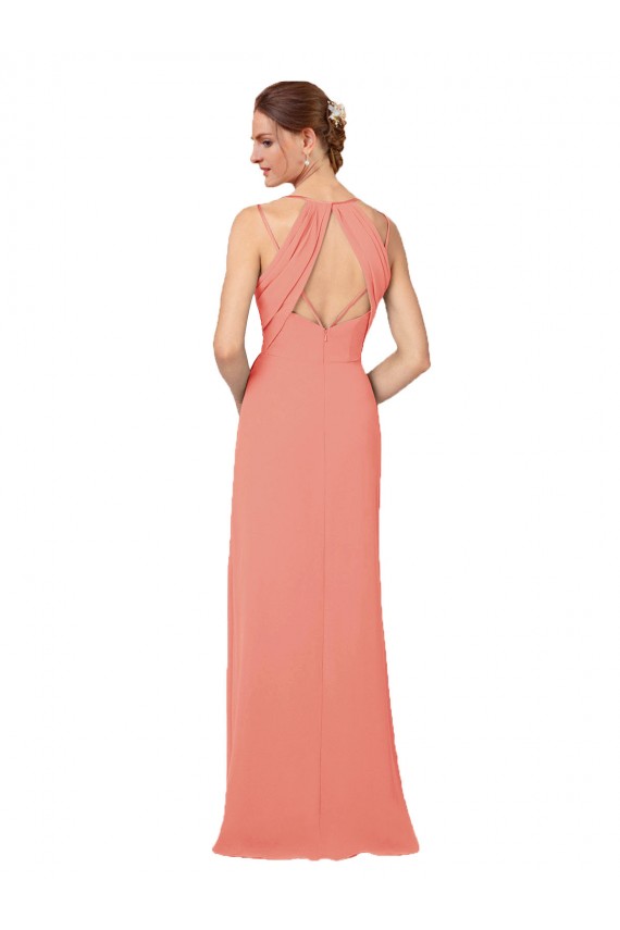 Best Flirty Chiffon Bridesmaid Dress with Modern Back Detail UK