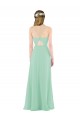 Best Classic Long Chiffon Bridesmaid Dress with V-Neck UK