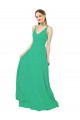 Best Classic Chiffon Bridesmaid Dress with Lace-Up Back UK