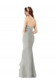 Best Strapless Chiffon Bridesmaids Dress with Sweetheart Neckline UK
