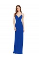 Best Chiffon Bridesmaid Dress with Deep V-Neck and Spaghetti Straps UK