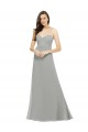 Best Chiffon Bridesmaid Dress with Sweetheart Neckline and Adjustable Straps UK