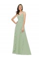 Best Chiffon Bridesmaid Dress with Ruffles and Draping UK