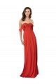 Best Chiffon A-Line Bridesmaid Dress with Ruched Bodice UK