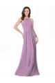 Best High Halter Chiffon Bridesmaid Dress with Ruffle Details Back UK