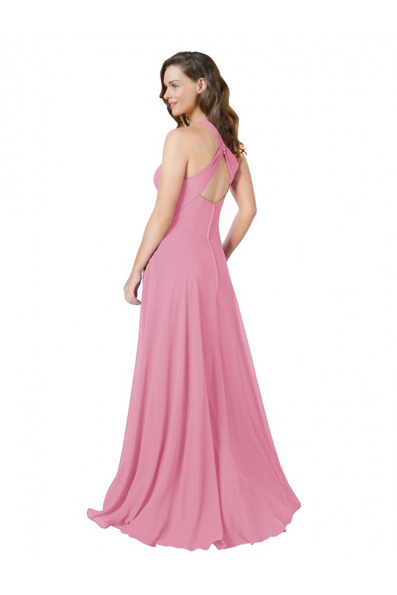 Best Chiffon Bridesmaid Dress / Prom Dress with Keyhole Front UK