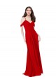 Best Cold Shoulder Chiffon Bridesmaid Dress UK