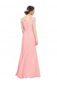 Best Luxe Chiffon Bridesmaid Dress with Shoulder Tip Gathered Bodice UK