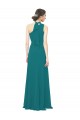 Best One Shoulder Chiffon Bridesmaids Dress with Scarf Tie Neckline UK