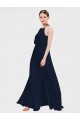 Best High Halter Chiffon Bridesmaid Dress with Side Slit UK
