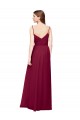 Best Wrapped Sweetheart Neckline Long Chiffon Bridesmaid Dress  UK
