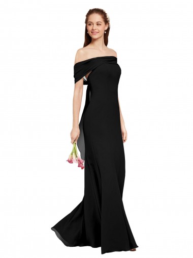 Best Fit and Flare Long Chiffon Bridesmaid Dress / Prom Dress with Sash and Open Back UK