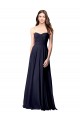 Best Luxe Chiffon Bridesmaid Dress with Sweetheart Neckline and Shirred Bodice UK