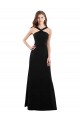 Best Chiffon A-Line Bridesmaid Dress with Criss Cross Halter Top UK
