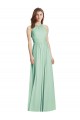 Best Cutout Open Back Shirred Halter Maxi Bridesmaid Dress UK