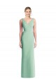 Best Sleeveless Tie Back Chiffon Trumpet Chiffon Bridesmaid Dress UK