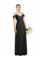 Best Cold-Shoulder V-Back Chiffon Maxi Bridesmaid Dress UK
