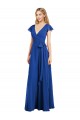 Best Flutter Sleeves Faux Wrap Chiffon Bridesmaid Dress UK