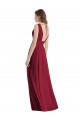 Best Plunge Deep V-Neckline Low Back Chiffon Bridesmaid Ress UK