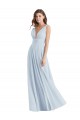 Best Plunge Deep V-Neckline Low Back Chiffon Bridesmaid Ress UK