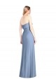 Best Trumpet Full Length Strapless Chiffon Bridesmaid Dress with Slit UK
