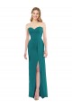 Best Sweetheart Neckline Lux Chiffon Bridesmaid Dress with Side Slit UK