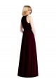 Best Sleeveless Halter Chiffon Maxi Bridesmaid Dress UK