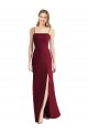 Best Tie-Back Cutout Trumpet Chiffon Bridesmaid Dress with Front Slit UK