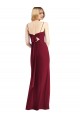 Best Tie-Back Cutout Trumpet Chiffon Bridesmaid Dress with Front Slit UK