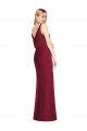 Best Blouson Bodice Chiffon Bridesmaid Dress with Front Slit UK