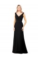 Best V-Neckline Chiffon Bridesmaid Dress / Prom Dress with Draped Bodice UK