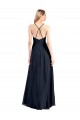 Best Plunging V-Neckline Halter Chiffon Wrap Bridesmaid Dress / Prom Dress with High Slit UK