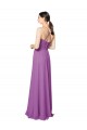 Best Braided Straps Cross Back Sweetheart Chiffon Bridesmaid Dress UK