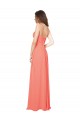 Best Empire Waist Spaghetti Straps Sweetheart Chiffon Bridesmaid Dress UK