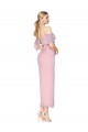 Best Mermaid Cold Shoulder Short Knee Length Chiffon Bridesmaid Dress / Formal Prom Dress UK