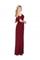 Best Cold Shoulder Long Mermaid Chiffon Bridesmaid Dress / Formal Prom Dress with Straps UK