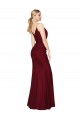Best Floor Length High Neck Chiffon Bridesmaid Dress / Formal Prom Dress with Side Slit UK