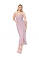 Best Short Knee Length Chiffon Wrap Bridesmaid Dress / Cocktail Prom Dress with Straps UK