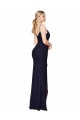 Best Draped Spaghetti Straps Long Chiffon Mermaid Bridesmaid Dress / Formal Prom Dress UK